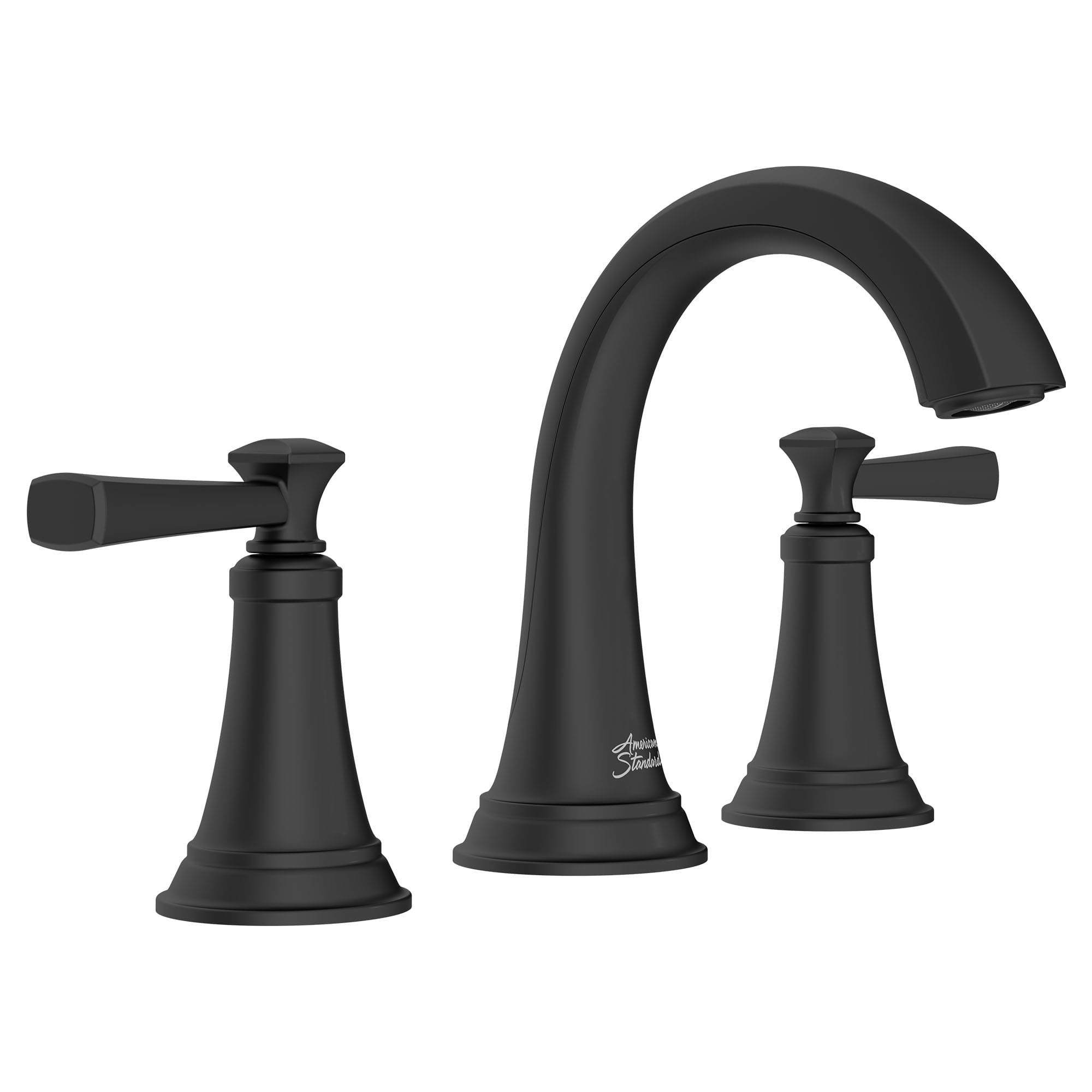 Glenmere 8 In Widespread Two Handle Bathroom Faucet MATTE BLACK (FITTINGS)